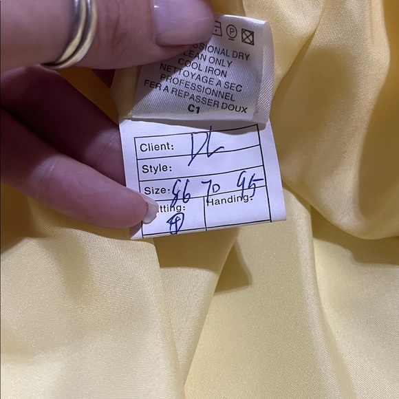 Yellow Strapless Mini Formal Dress - Picture 14 of 14